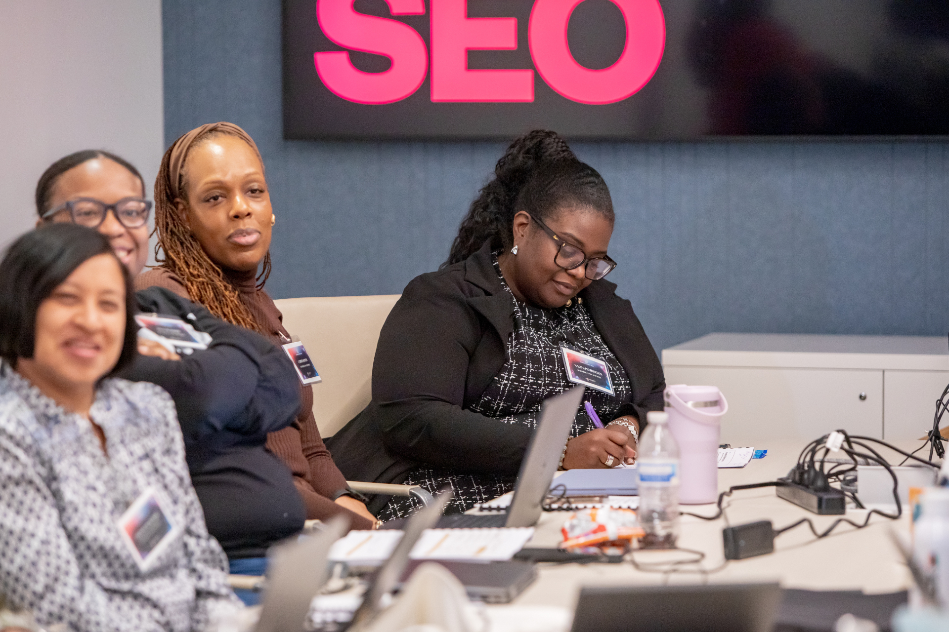 Audience participants in corporate training session