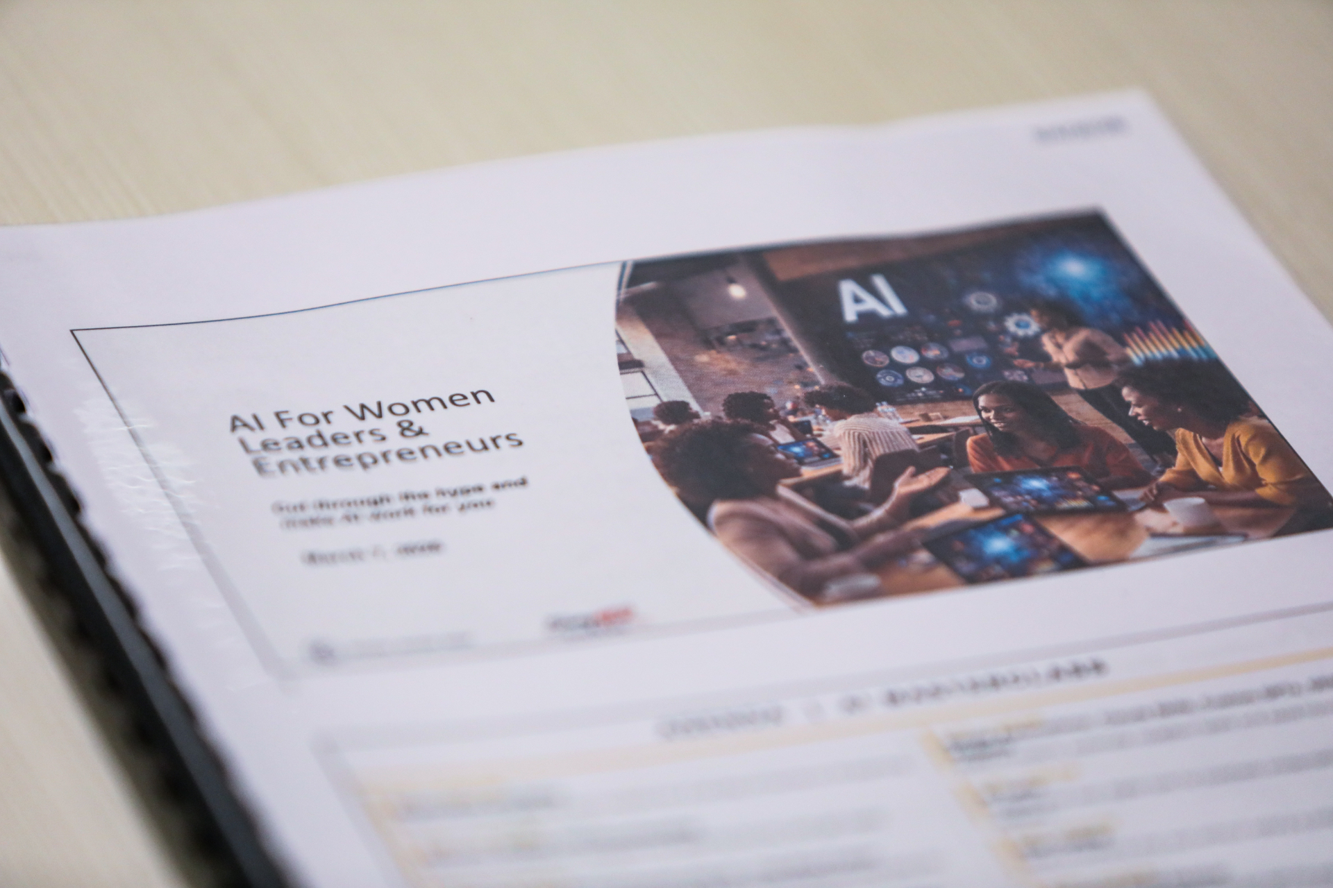 AI workshop training materials